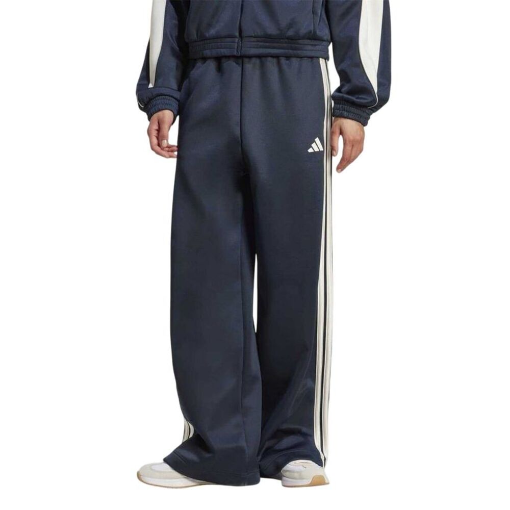 Adidas Womens/Ladies Firebird 3 Stripes Loose Sweatpants / Navy